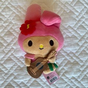 Sanrio Hello Kitty My Melody Hawaii Exclusive 6" Plush Doll Rare Find